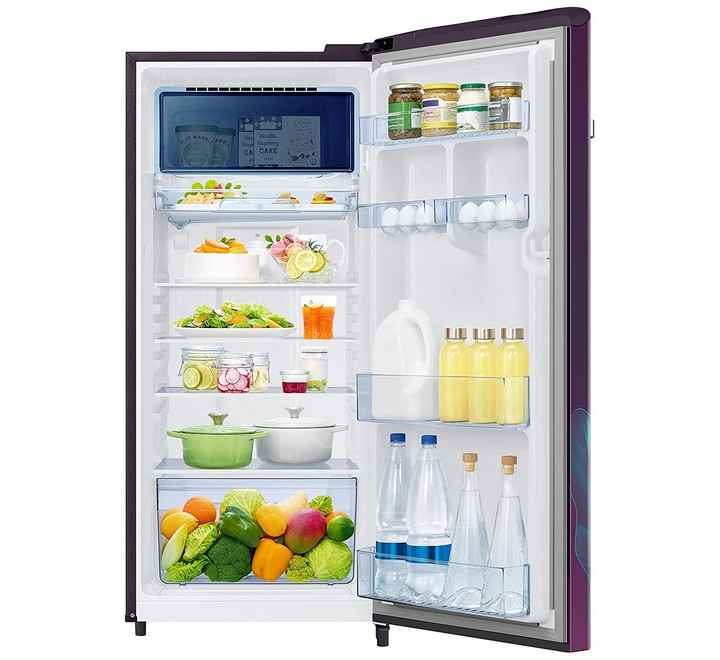 SAMSUNG 225 L Direct Cool Single Door 3 Star Refrigerator  (Paradise Purple RR23A2E2Y9R/HL)